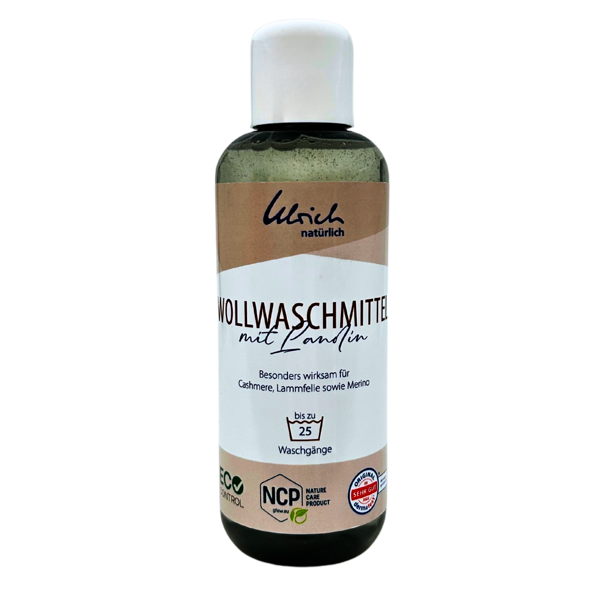Wollwaschmittel mit Lanolin von vincente in einer umweltfreundlichen Flasche