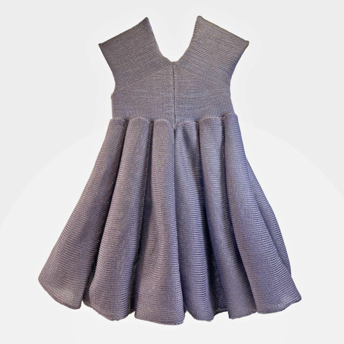 Sommerkleid von vincente aus Tencel/Lyocell gestrickt in Fliedergrau
