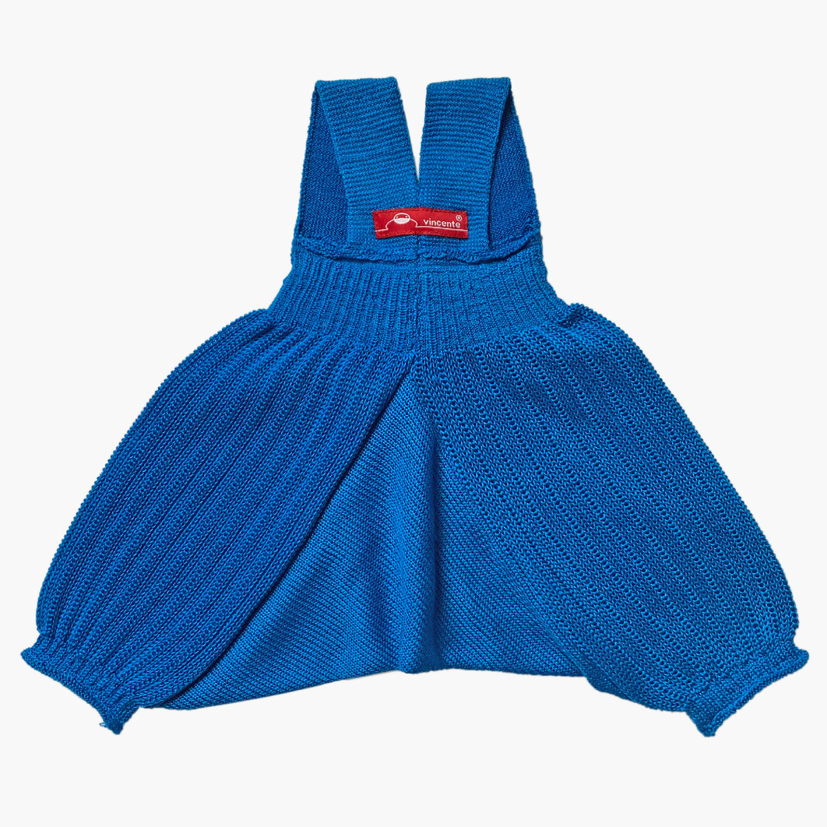gestrickte kurze Sommerhose aus Tencel/Lyocell mit tiefen Schritt und viel Platz für Windeln. Die Hose von vincente hat hochelastische Hosenträger und ist leuchtend Blau