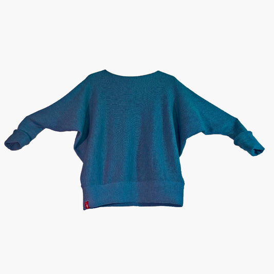 Handgestrickter Designer Fledermauspullover aus Wolle ( MERINO) - Berliner Atelier